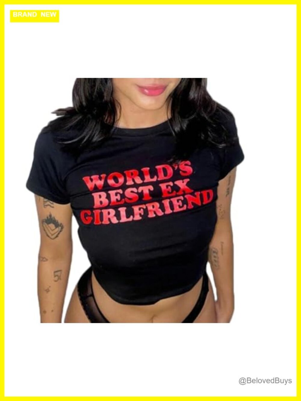 Y2K Baby Tee Short Sleeve Funny Graphic Slim Fit Crop Top Women